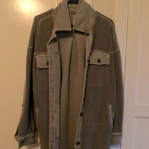 Free people ruby jacket in olive green